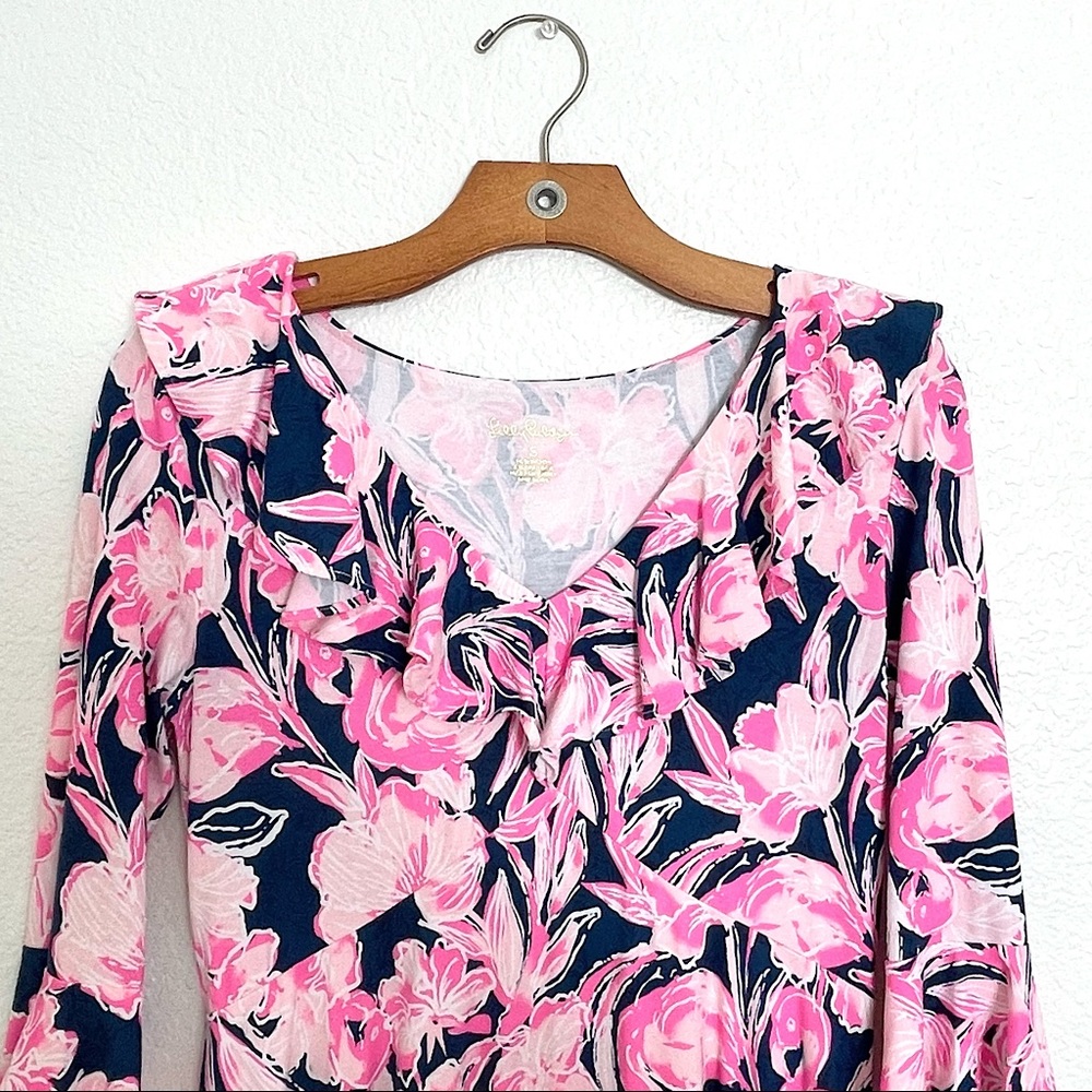 Lily Pulitzer flamingo Stirling dress! Like Brand new condition. Size Small!